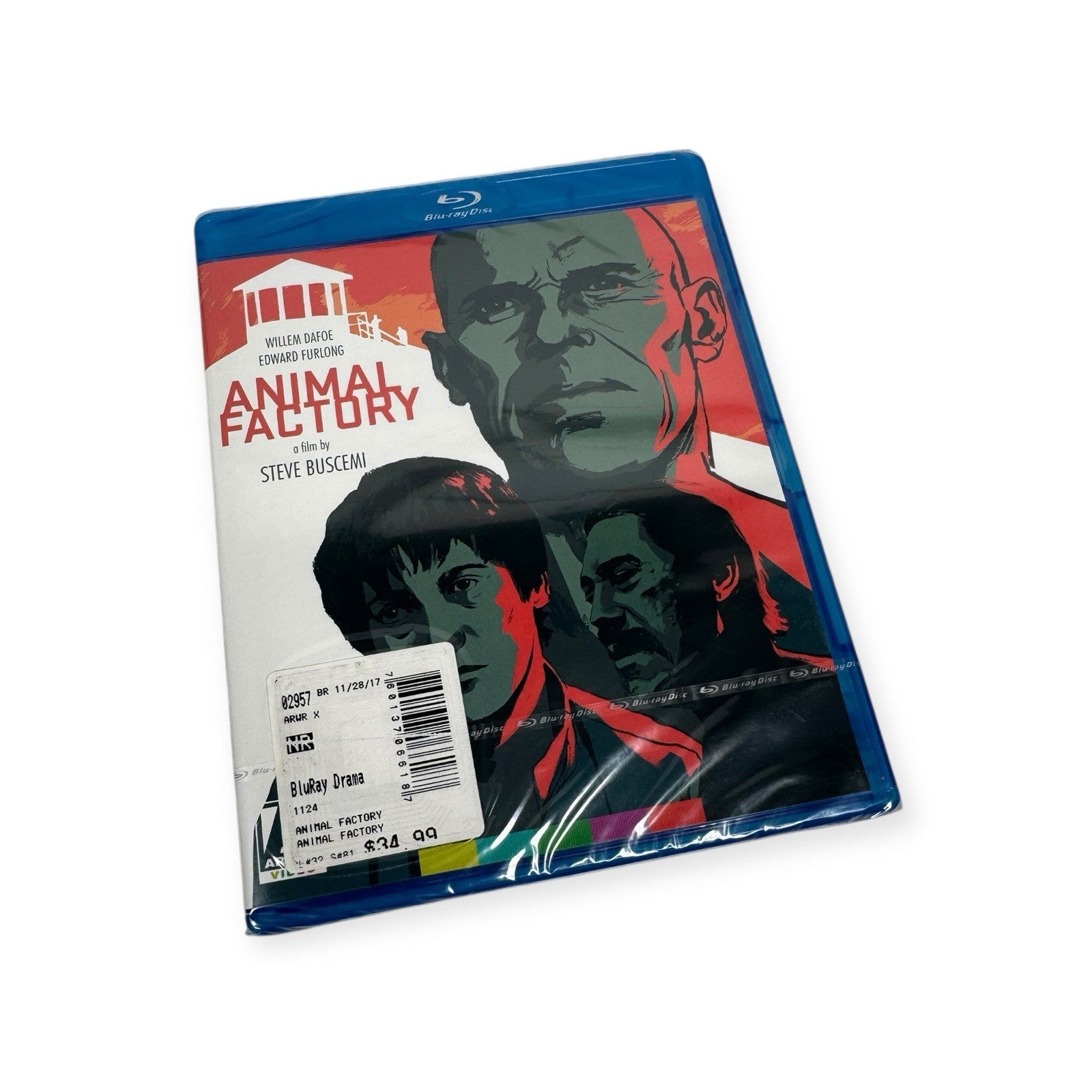 Animal Factory Special Edition Blu-ray Arrow Video Steve Buscemi Willem Dafoe