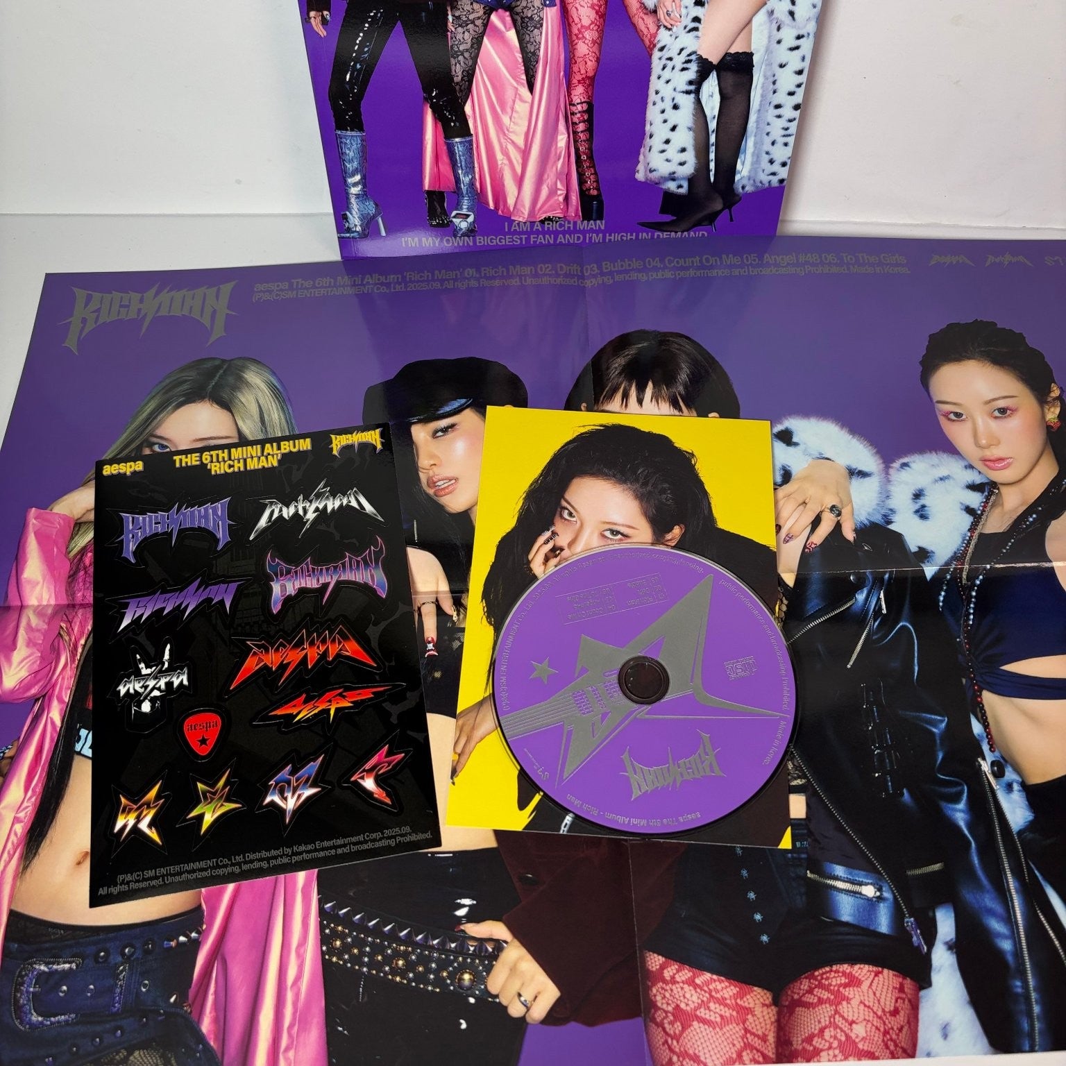 aespa - THE 6TH MINI ALBUM RICH MAN CD K-POP Official SM Entertainment SMCD443