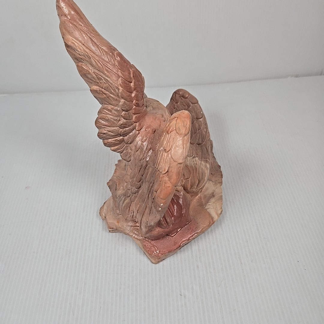 COMANCHE POTTERY EAGLES MISSISSIPPI MUD & KANSAS CLAY SCULPTURE QUINTON ALLEN