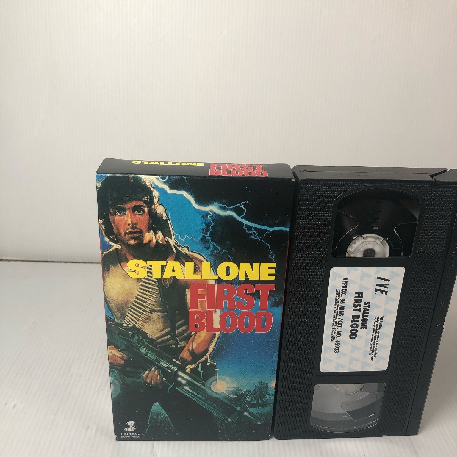 First Blood VHS 1982 Action Thriller Sylvester Stallone IVE Rambo Original