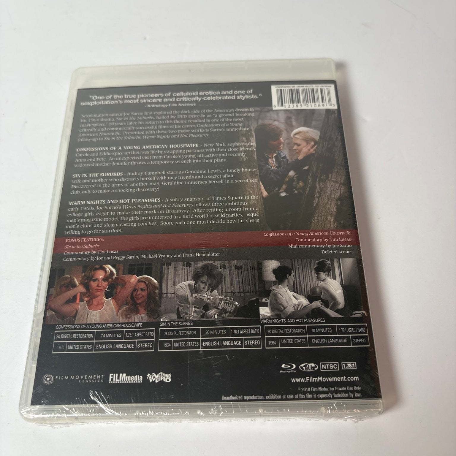 Confessions of a Young American Housewife Blu-ray Joseph Sarno OOP Sealed