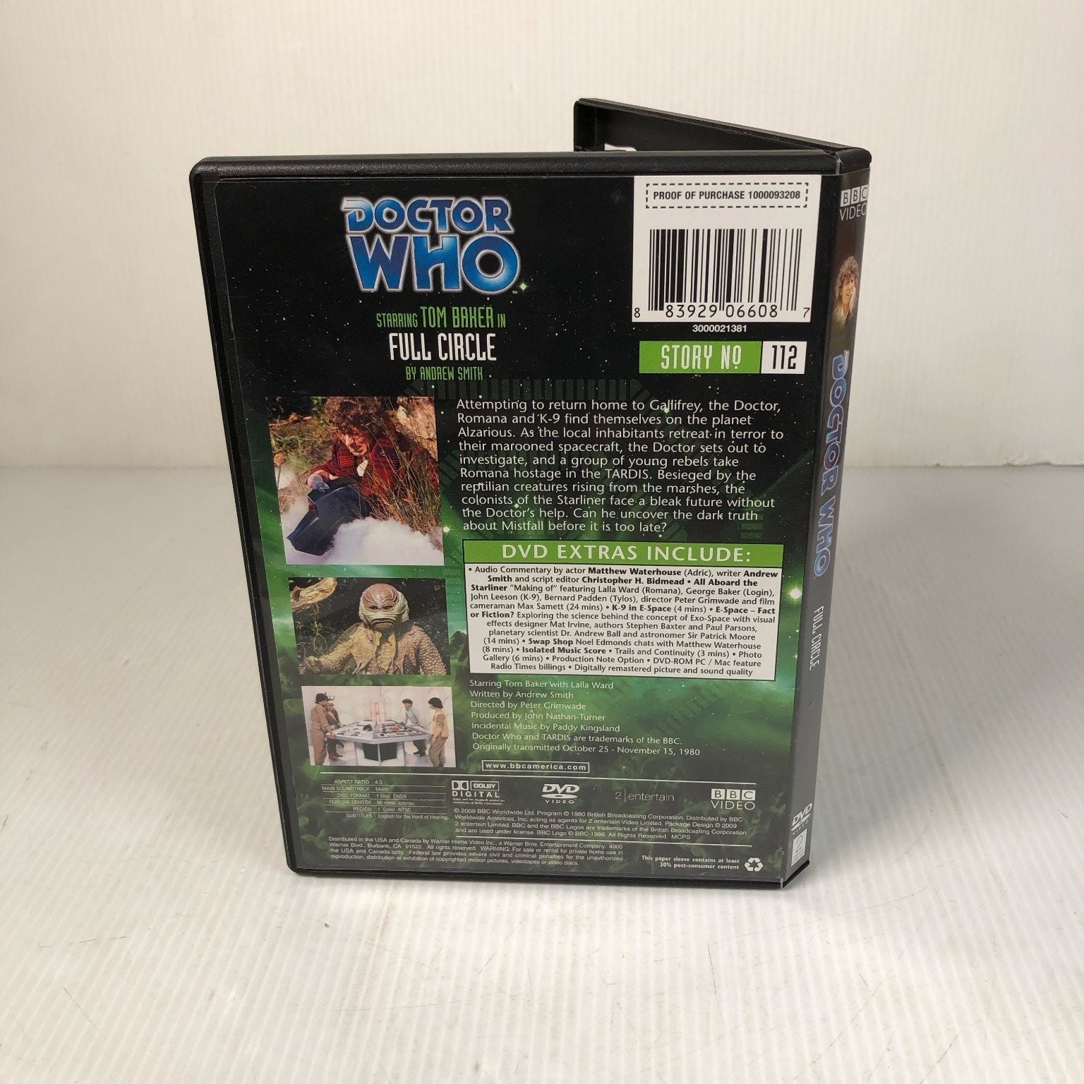 Doctor Who: Full Circle DVD 2007 Tom Baker Lalla Ward BBC Video Story 112