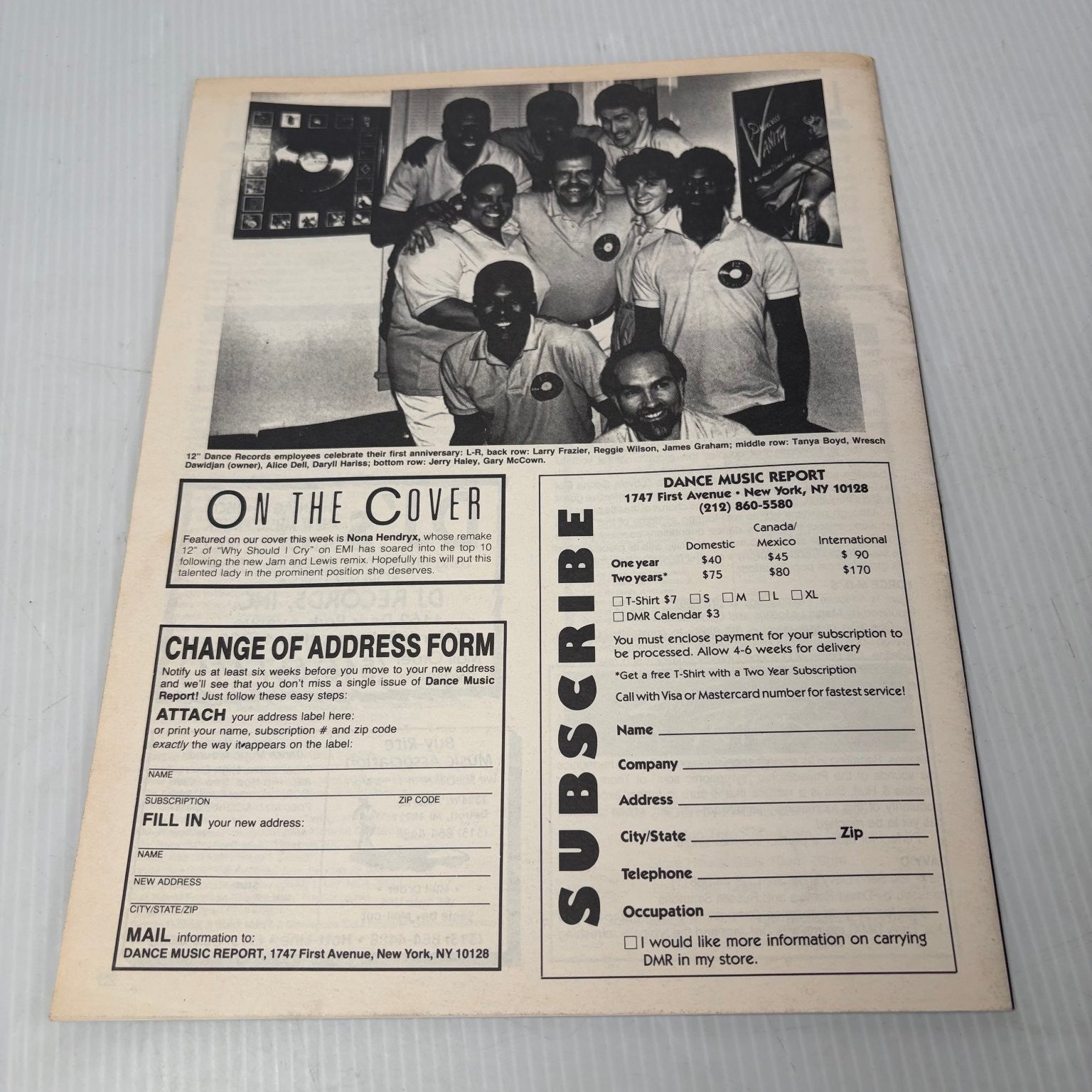 Dance Music Report Magazine June 1987 Nona Hendrix Music History