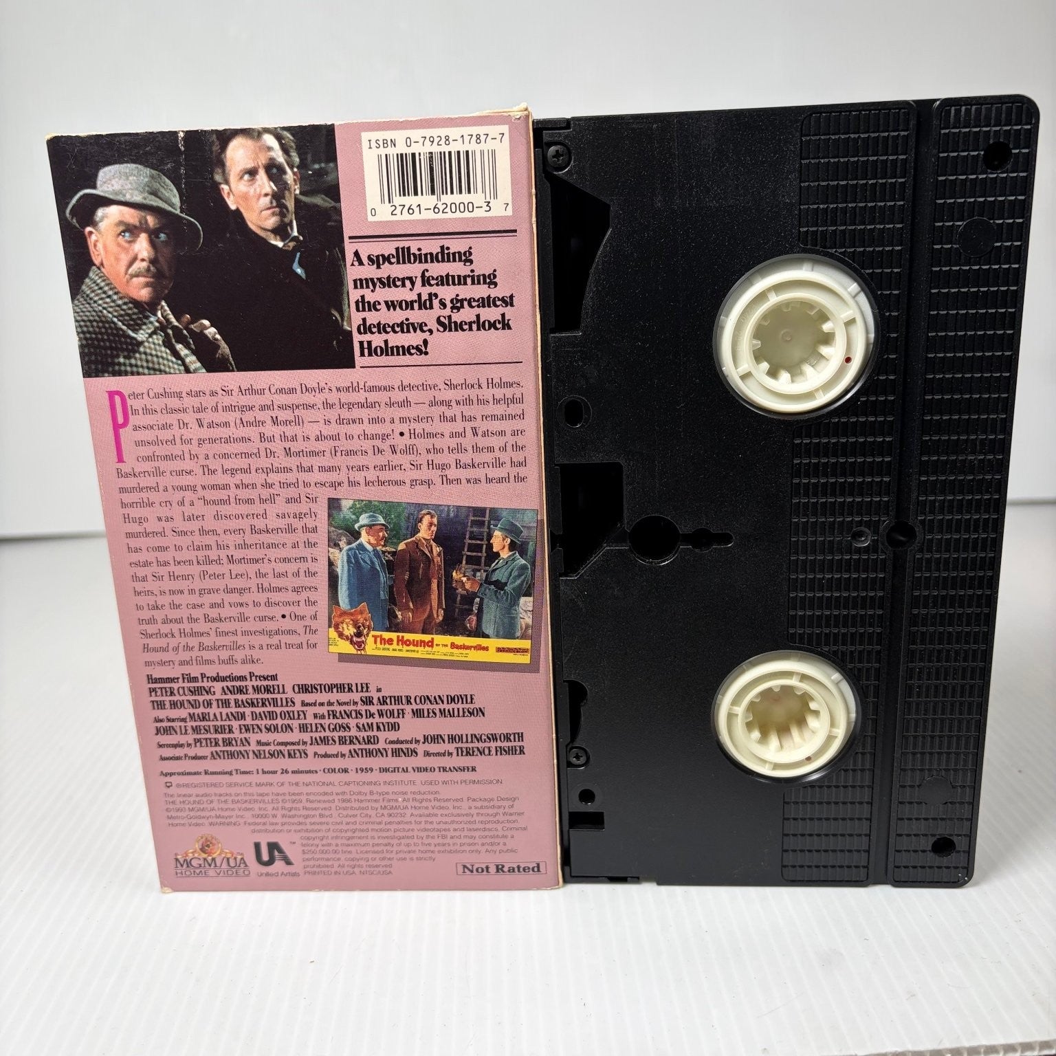 The Hound of the Baskervilles VHS 1959 Mystery Horror Hammer Film MGM/UA