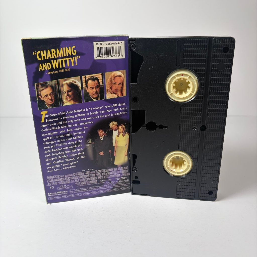 The Curse of the Jade Scorpion VHS Woody Allen Dan Aykroyd Helen Hunt DreamWorks