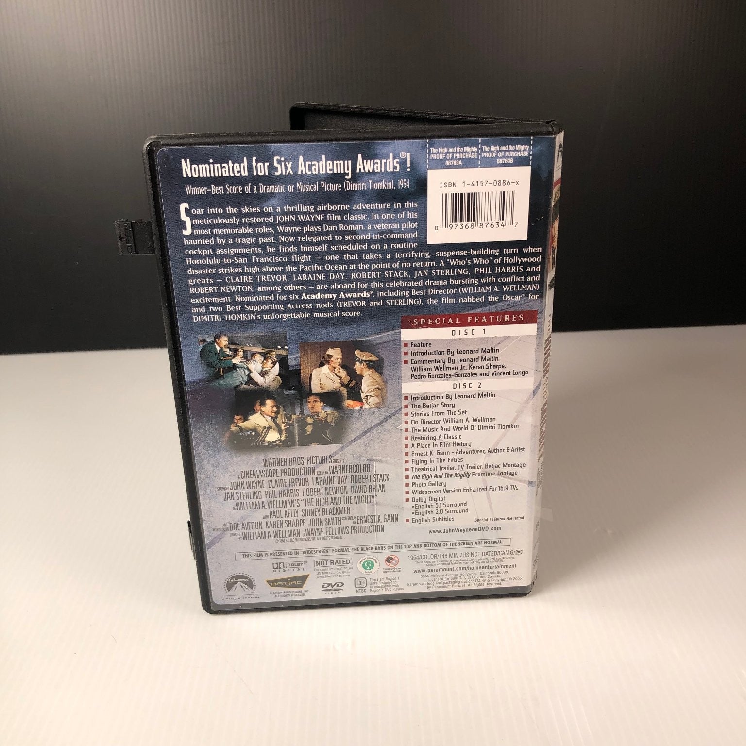 The High and the Mighty DVD 1954 Special Collector's Edition John Wayne