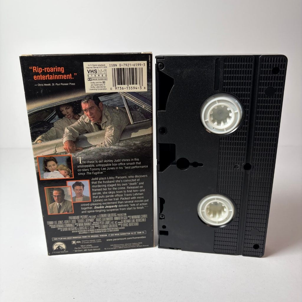 Double Jeopardy VHS Original Release Tommy Lee Jones Ashley Judd Paramount 1999