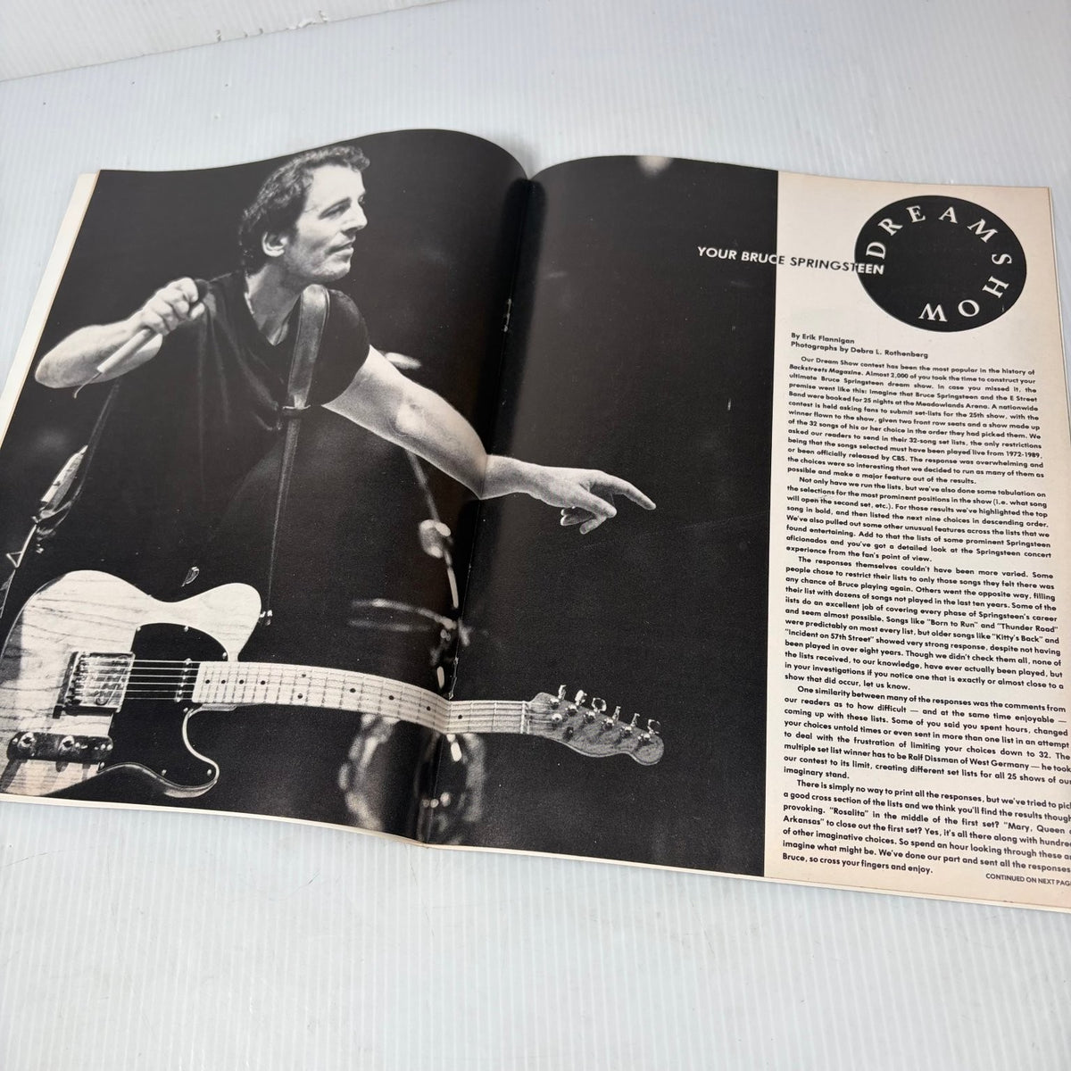 Backstreets Magazine Spring 1989 Bruce Springsteen Guitar Music Fan Issue