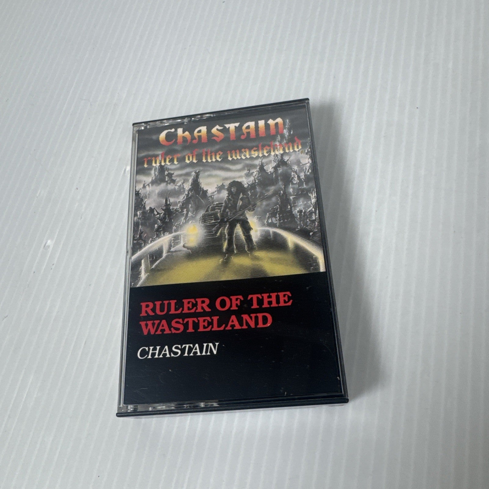 Chastain - Ruler of the Wasteland Cassette Tape OOP 80s Metal