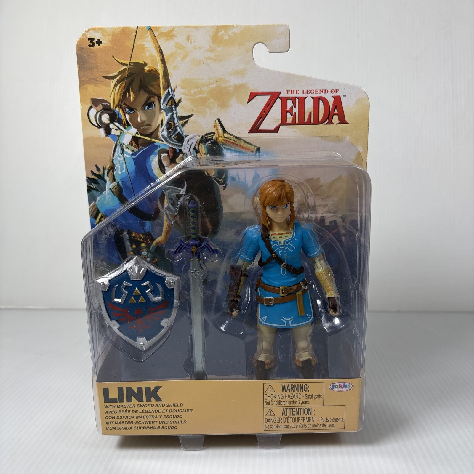 The Legend of Zelda Link Action Figure Jakks Pacific Master Sword Shield