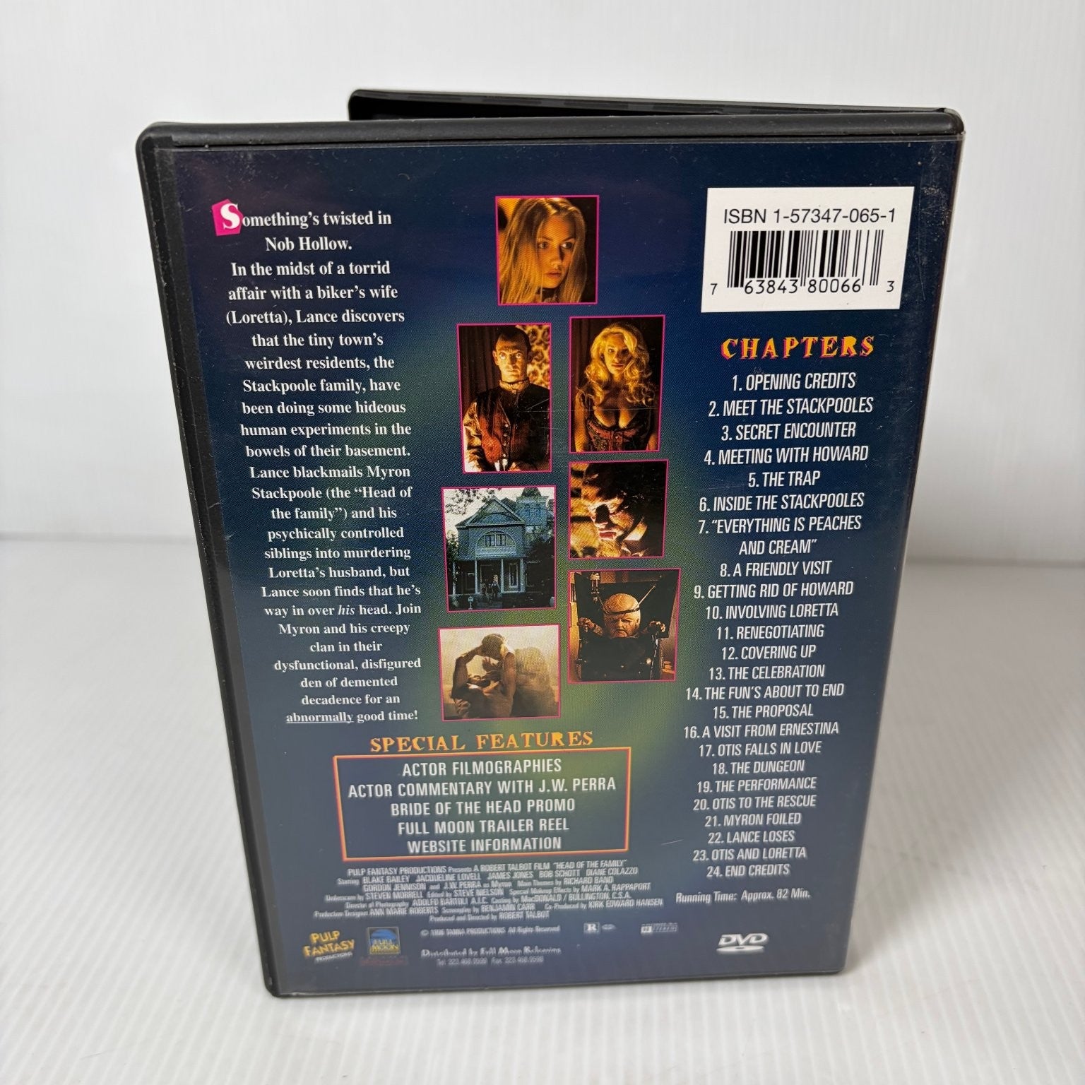 Head of the Family DVD 1996 Full Moon Cult Horror J.W. Perra Charles Band