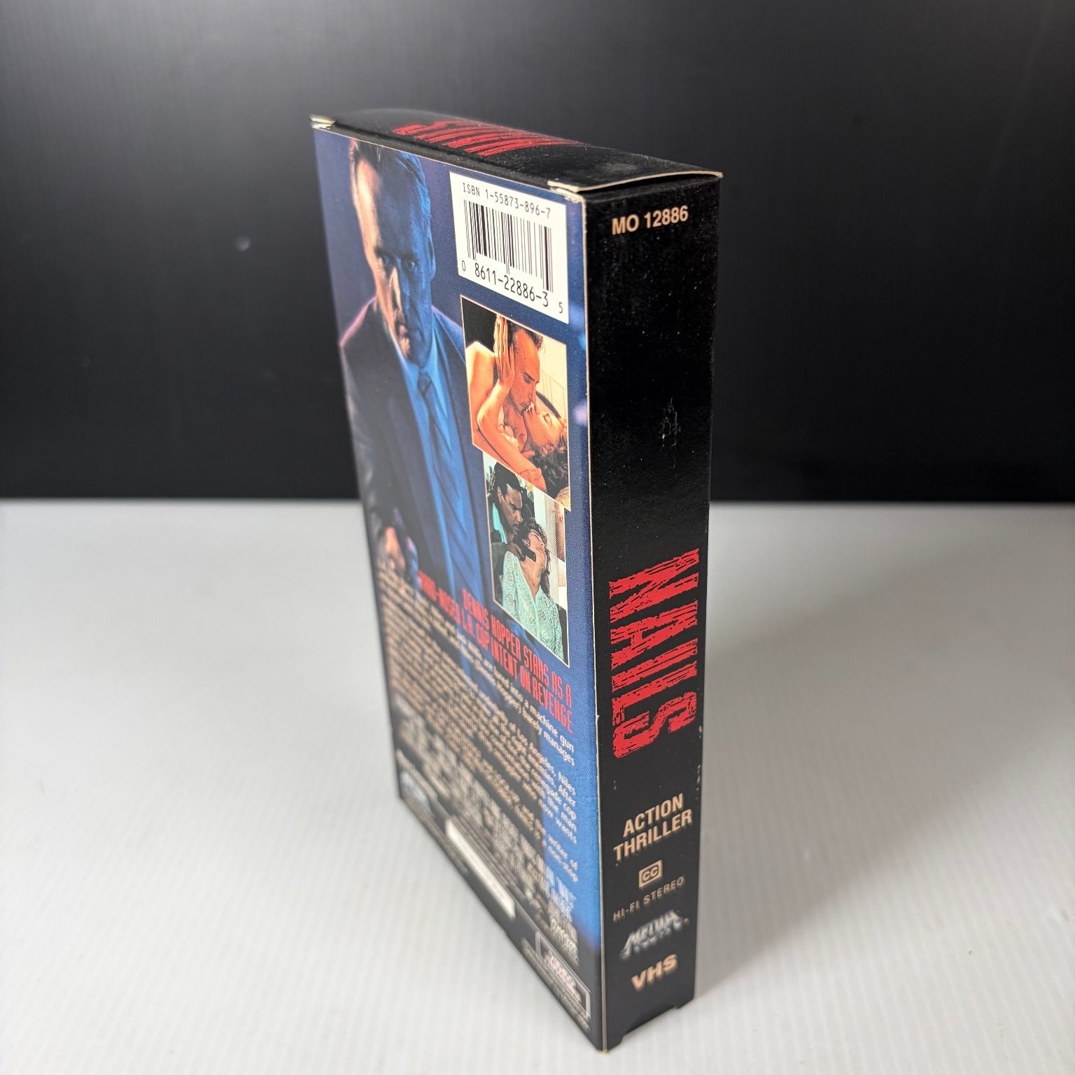 Nails VHS 1992 Action Thriller Dennis Hopper Video Treasures