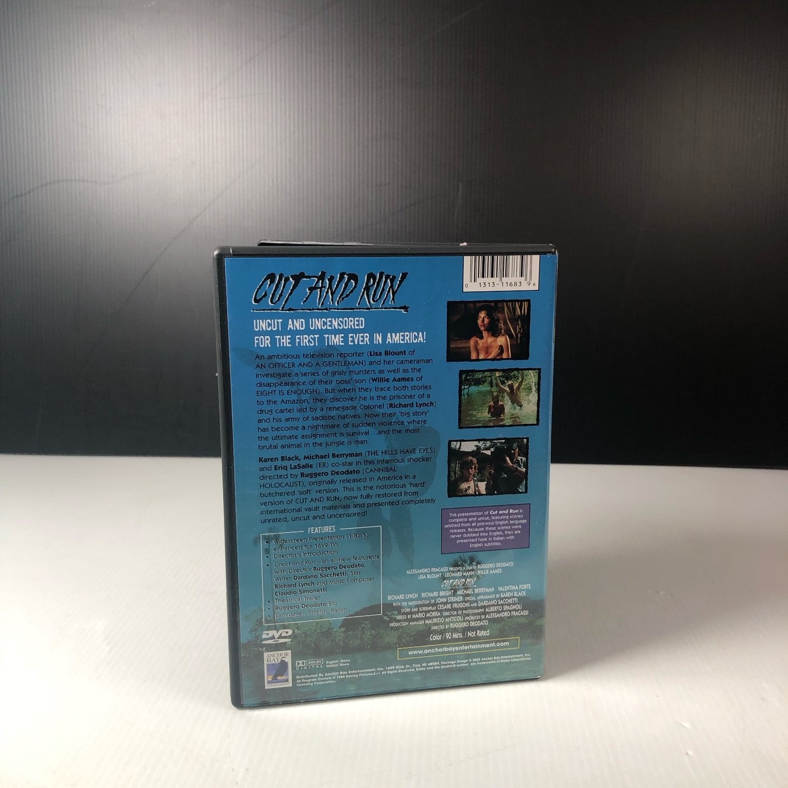 Cut and Run DVD 1985 Uncut Uncensored Ruggero Deodato Michael Berryman Horror
