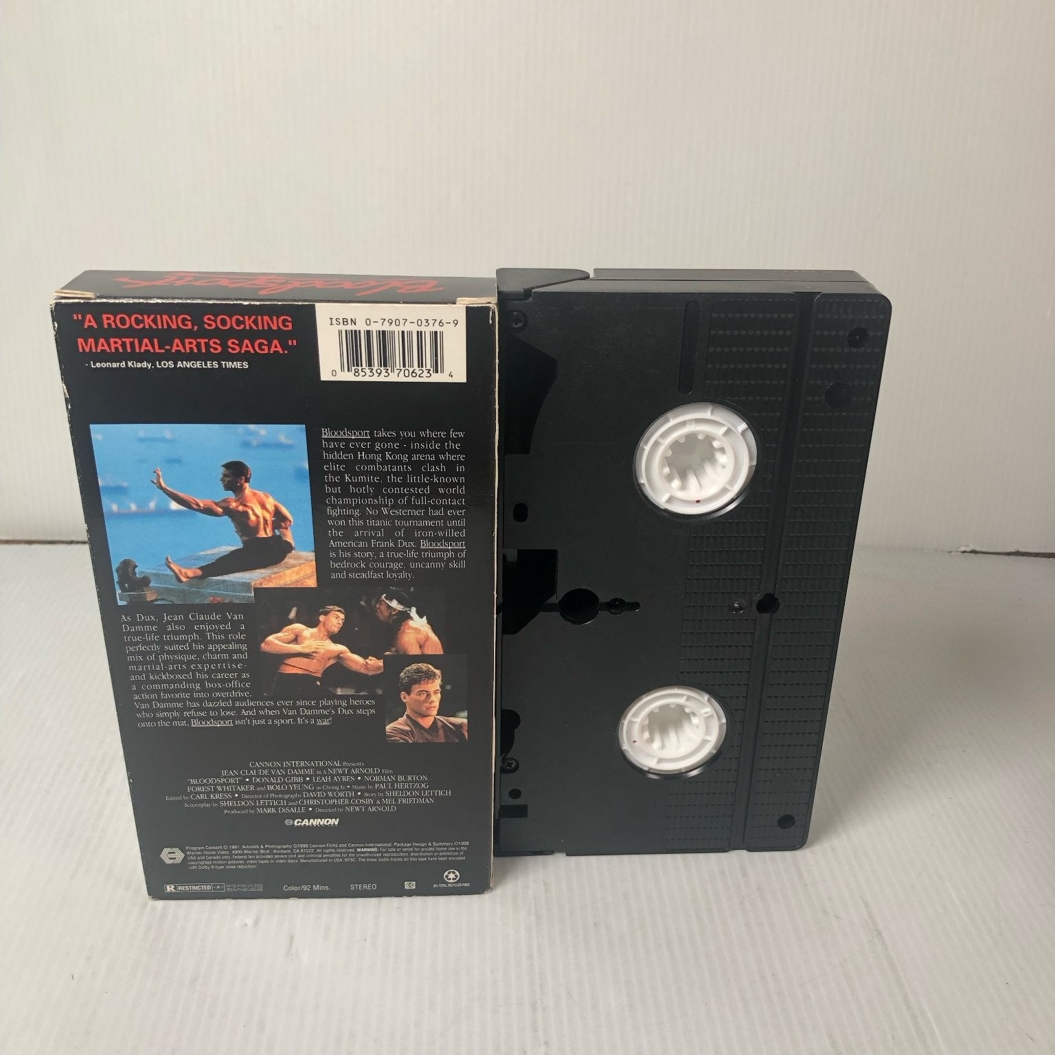 Bloodsport VHS 1988 Martial Arts Action Jean-Claude Van Damme Warner Bros.