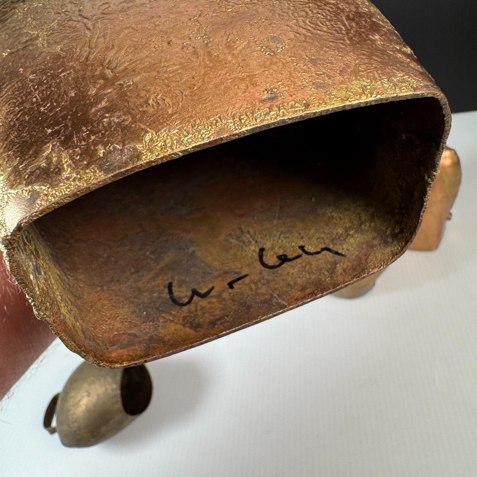 Vintage Lot of 5 Swiss & West Germany Brass Cowbells (No Clappers)