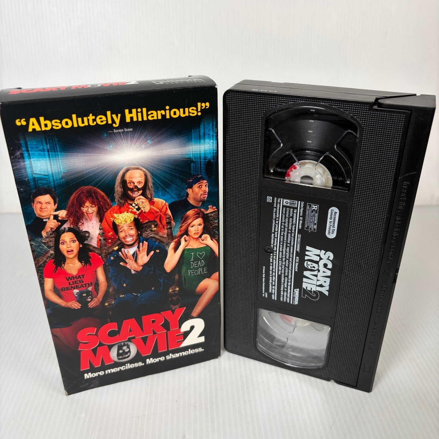 Scary Movie 2 VHS 2001 Horror Comedy Parody Dimension Home Video R Rated