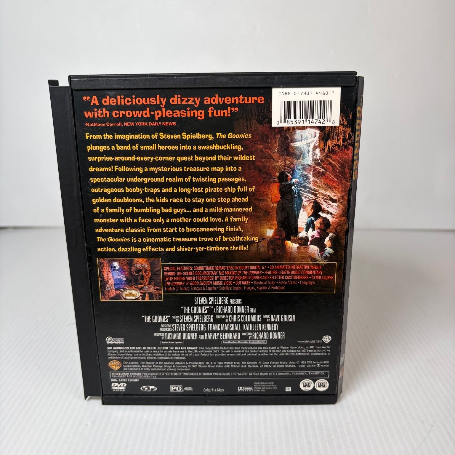 The Goonies DVD 1985 Richard Donner Steven Spielberg Sean Astin Corey Feldman