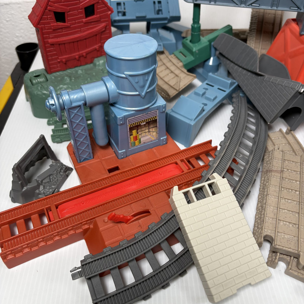 Thomas & Friends TrackMaster Train Set Lot Thomas, Diesel, Track & Buildings