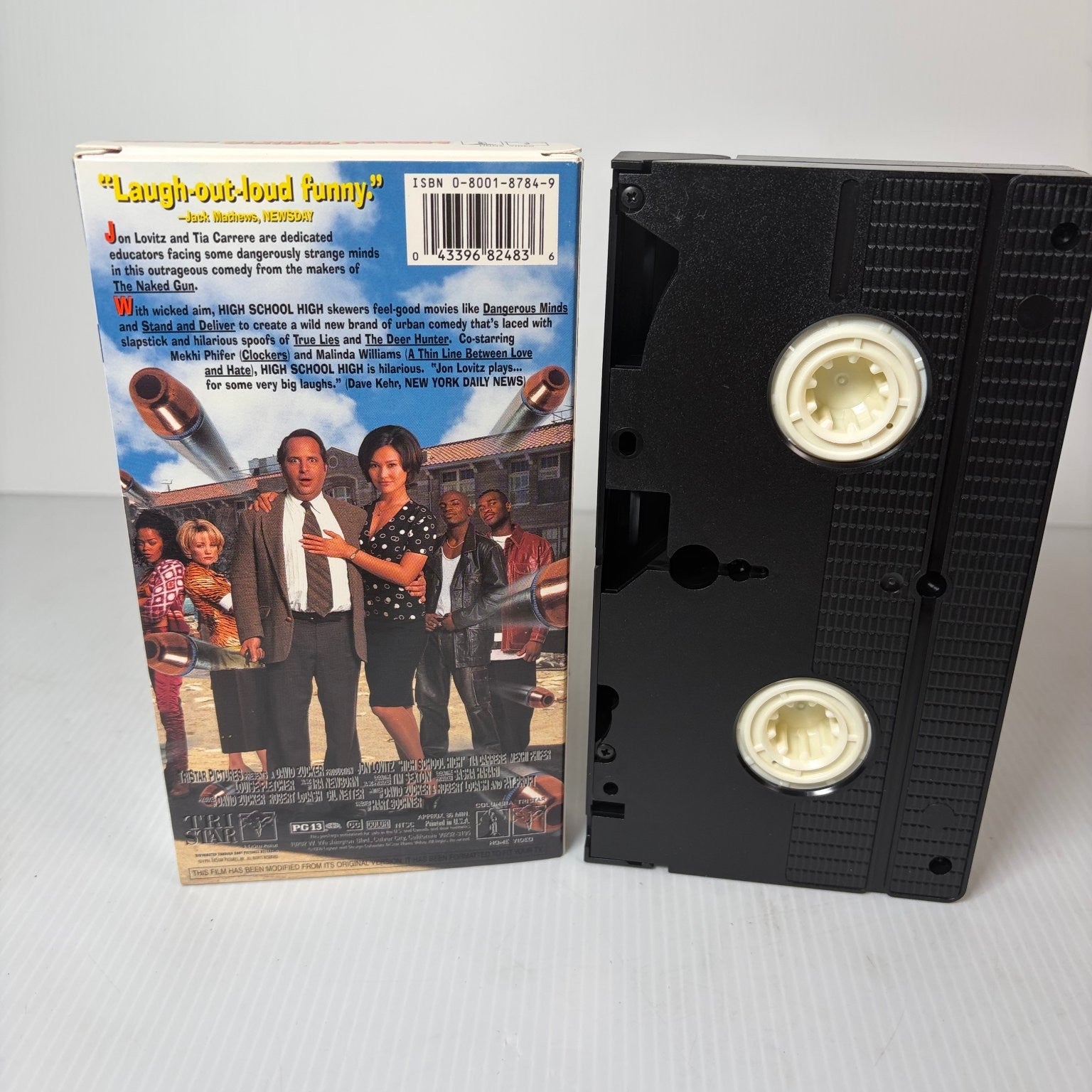 High School High VHS Embossed Cover 1996 Comedy Jon Lovitz Columbia