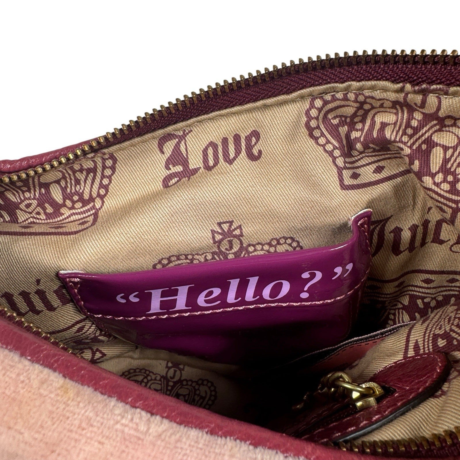 Vintage Juicy Couture Y2K JC Studs The Countryside Hobo Pink Shoulder Purse