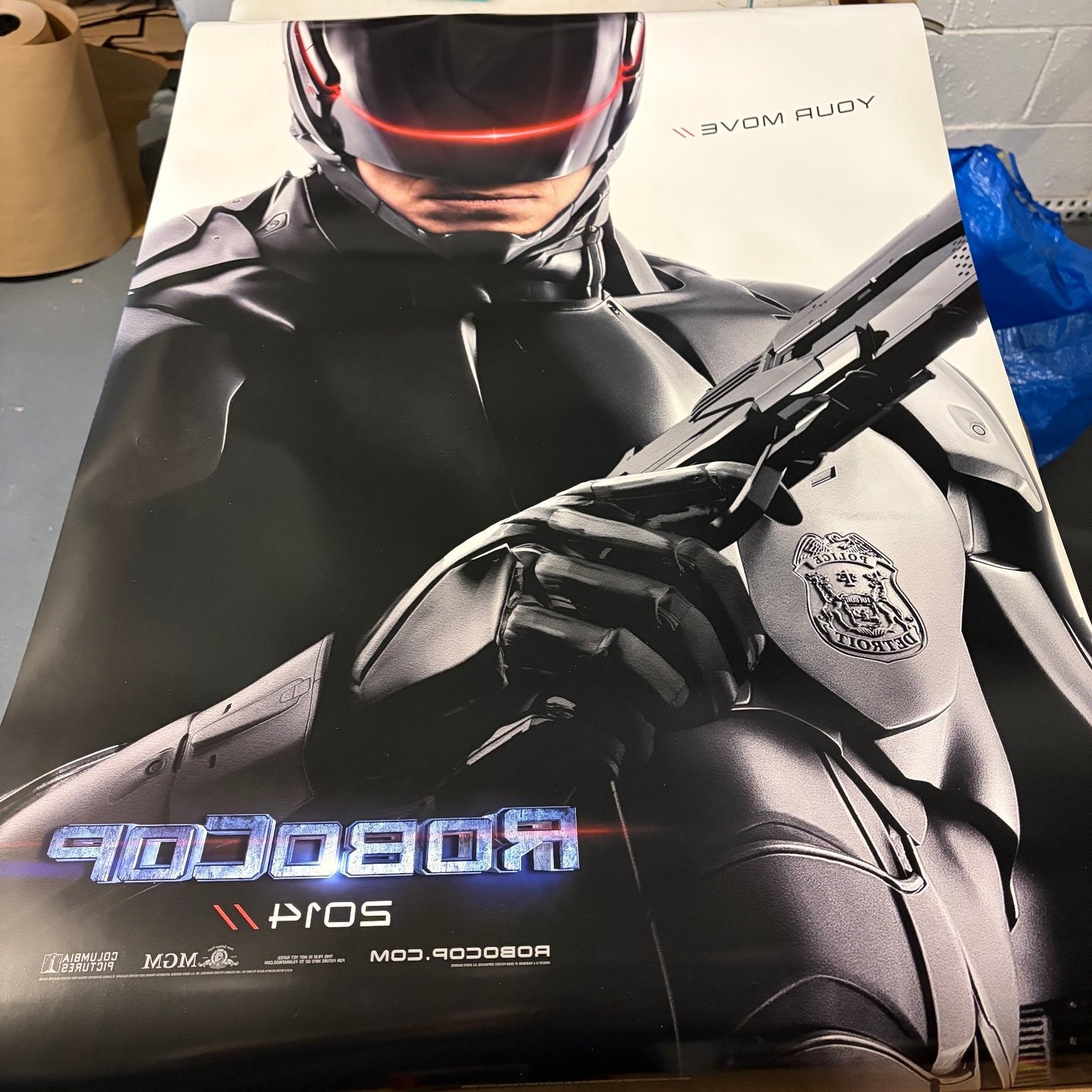 RoboCop 2014 One Sheet Movie Poster Original Double-Sided Joel Kinnaman