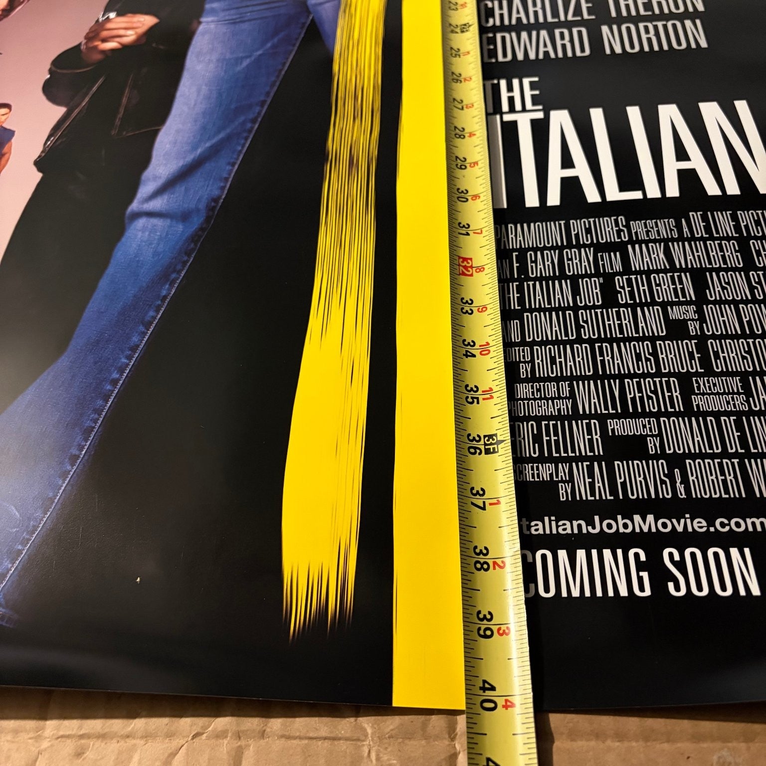 The Italian Job 2003 One Sheet Movie Poster Original Double-Sided Charlize 27x40