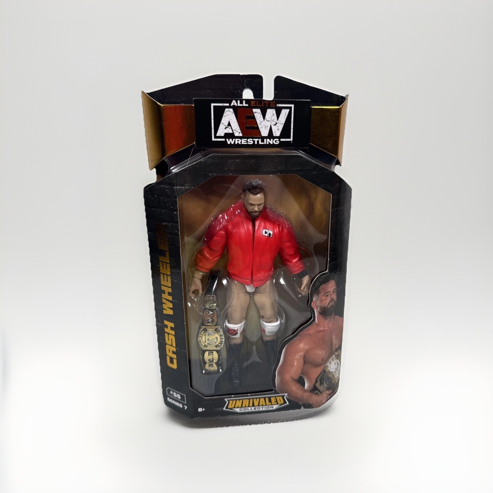 Cash Wheeler FTR w/Tag Team Belt #55 AEW Unrivaled Series 7 Jazwares