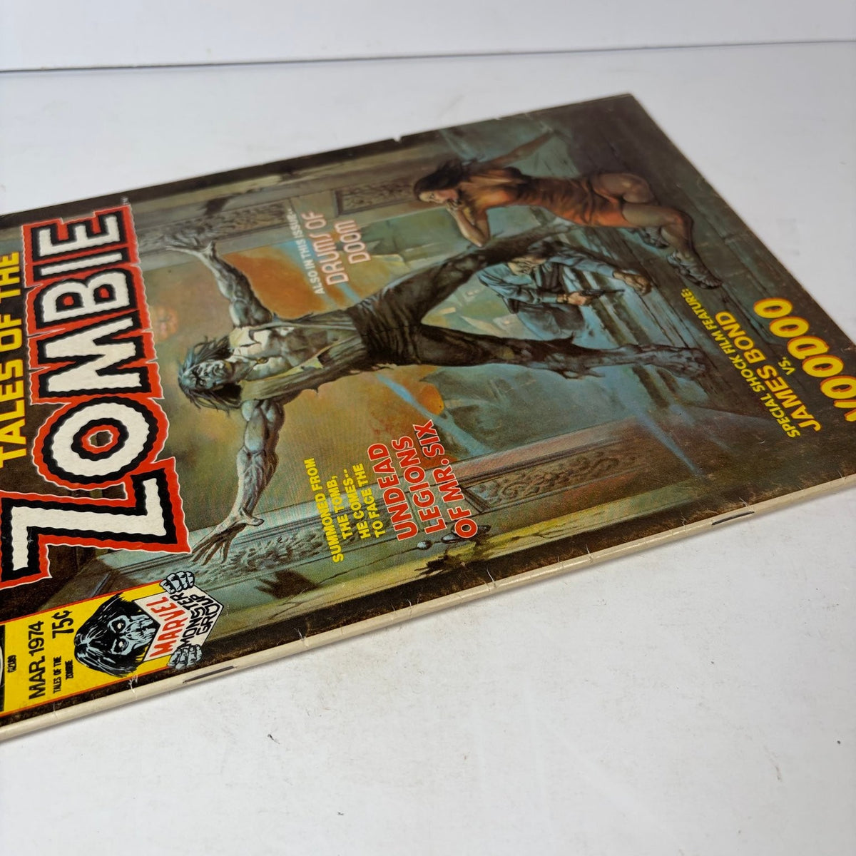 Tales of the Zombie Magazine #4 March 1974 James Bond Boris Vallejo Cover Horror