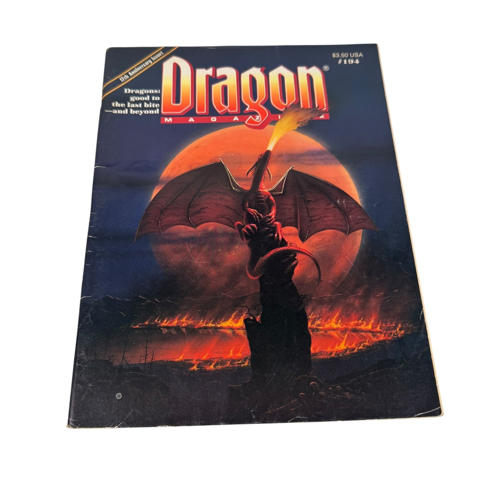 Vintage Dragon Magazine 194 Forgotten Realms TSR Fantasy RPG July 1993 Softcover