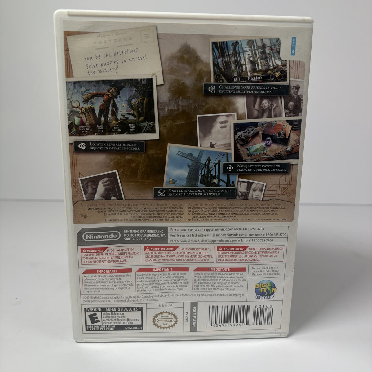 Mystery Case Files The Malgrave Incident Nintendo Wii Hidden Object Complete CIB
