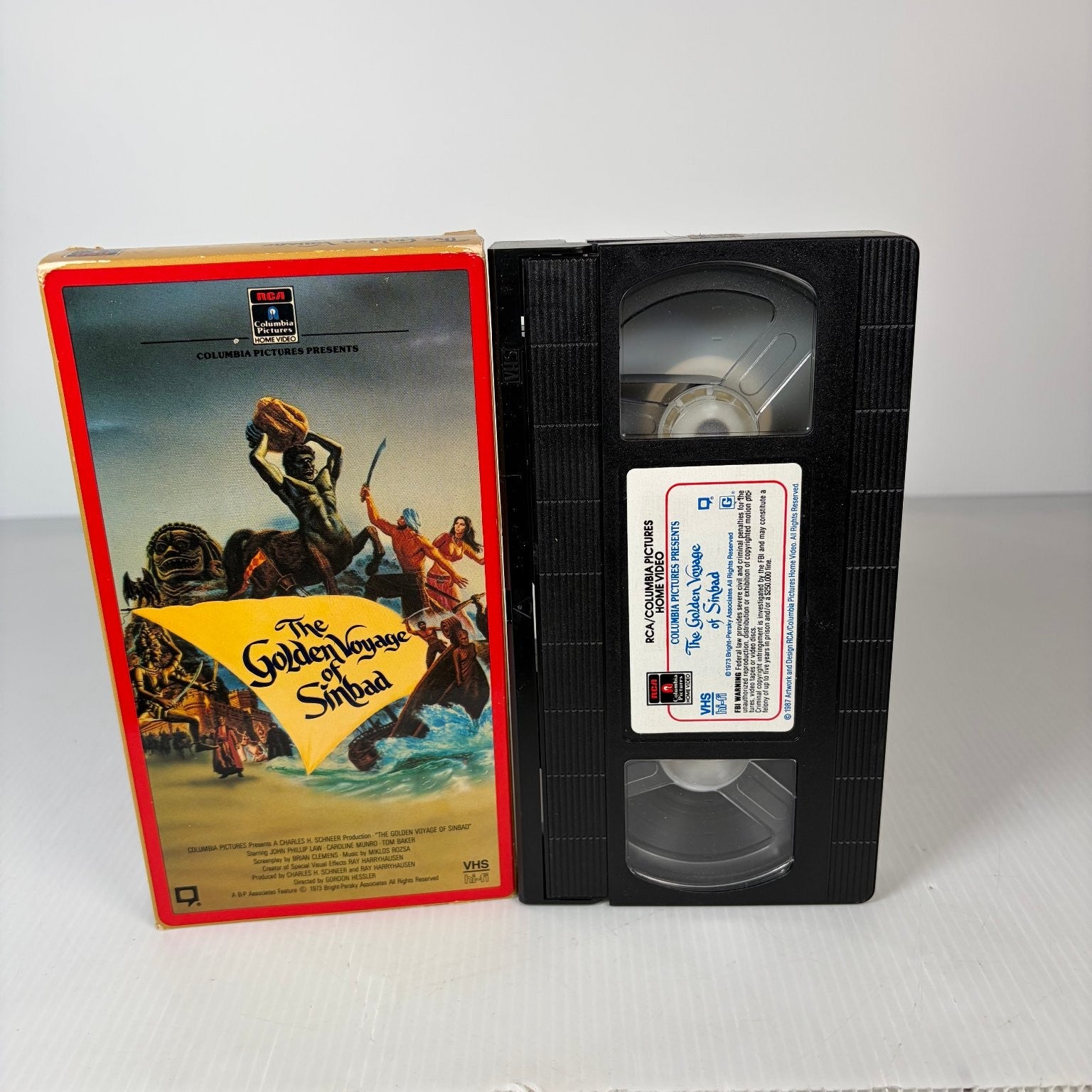 The Golden Voyage of Sinbad VHS 1973 Fantasy Ray Harryhausen RCA Columbia