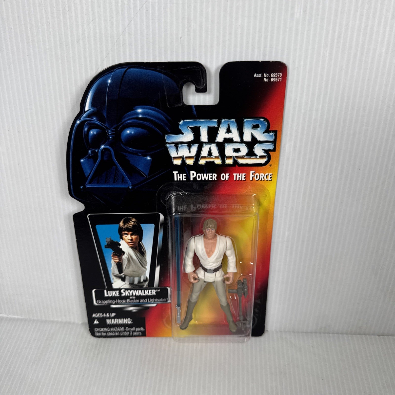 Luke Skywalker Star Wars Power Of The Force VTG 1995 Kenner Long Saber 1st Run