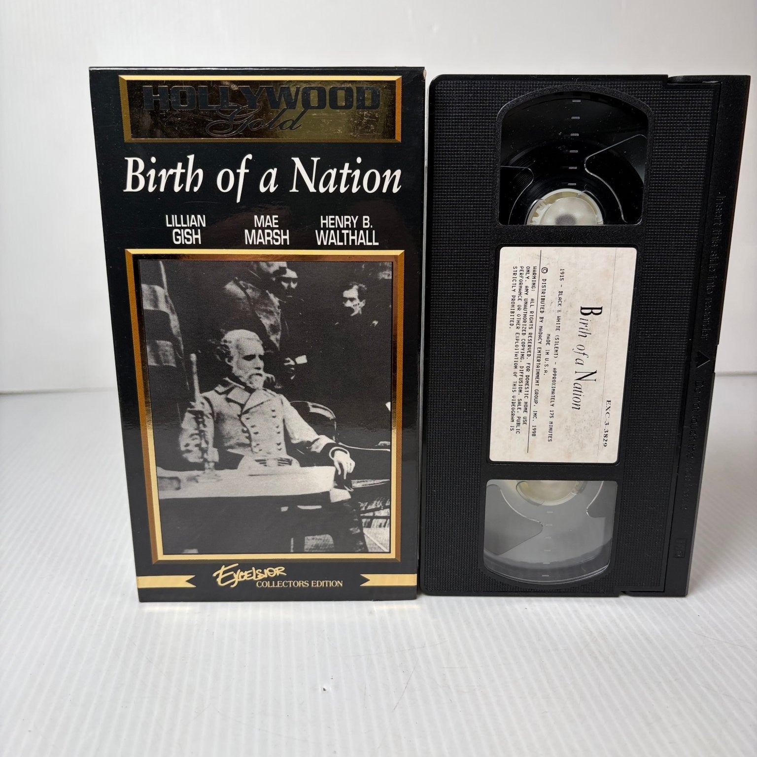Birth of a Nation VHS 1915 Silent Epic Drama Excelsior Collectors Edition