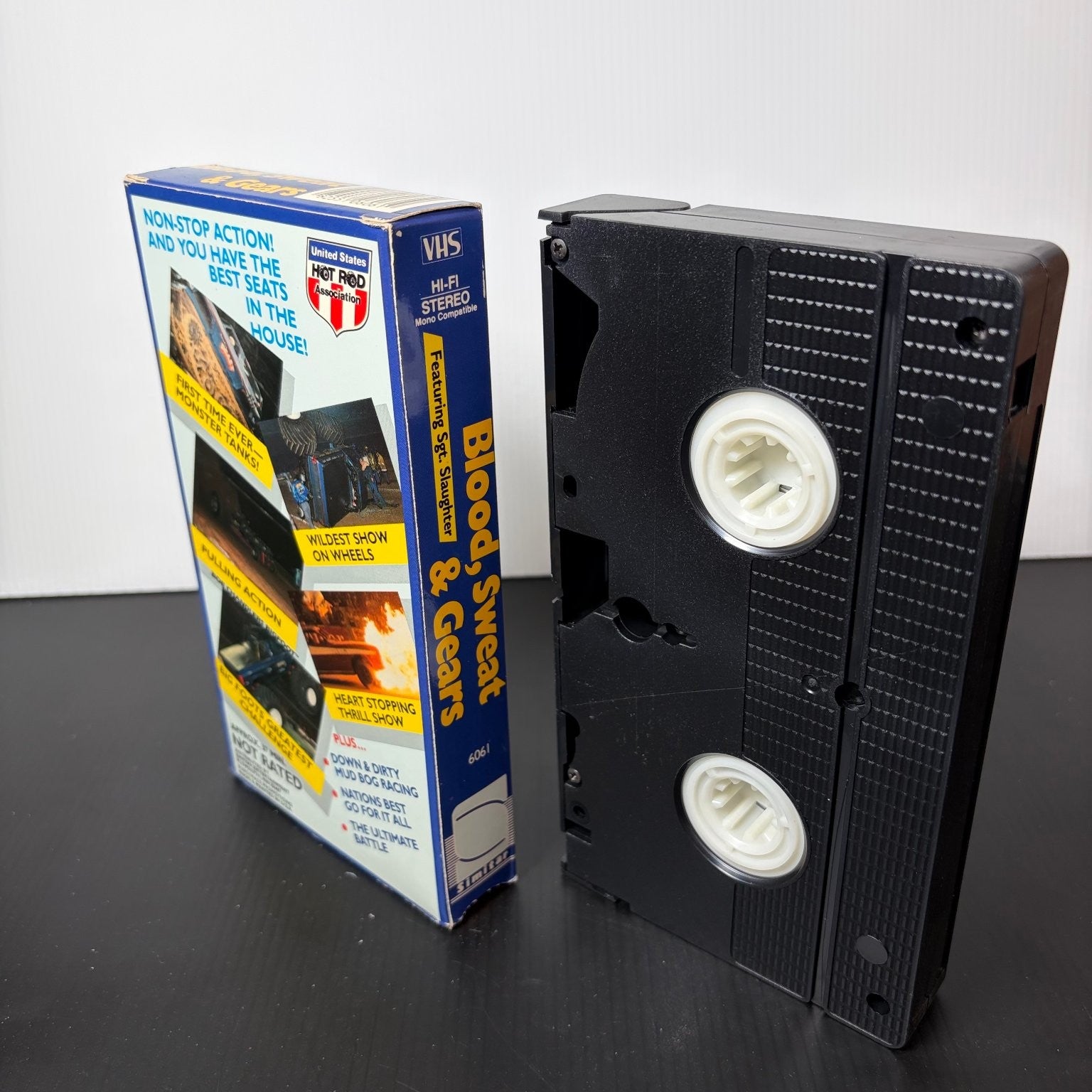 Blood, Sweat & Gears VHS 1989 Monster Truck Racing Sgt Slaughter USHRA USTAR