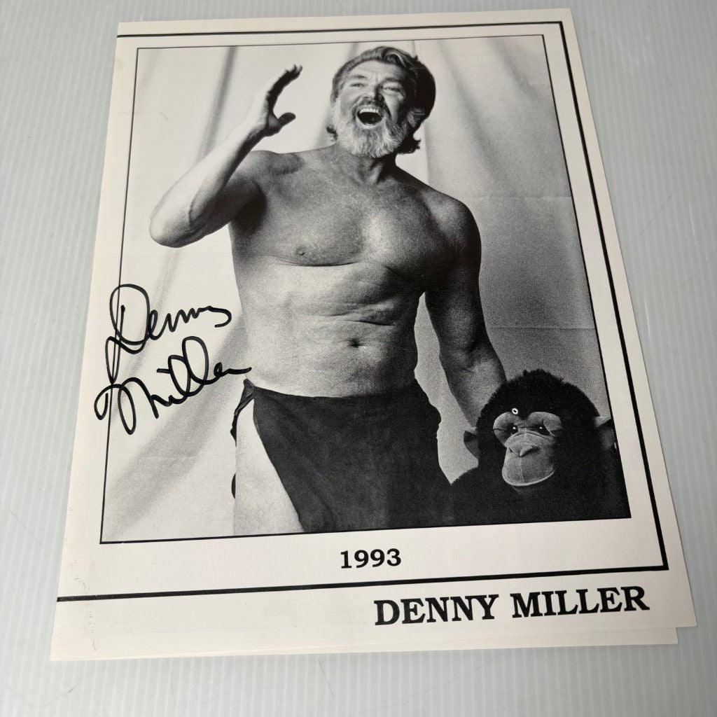 Denny Miller Signed 8x10 Photo Autograph 1993 Tarzan Actor Black & White