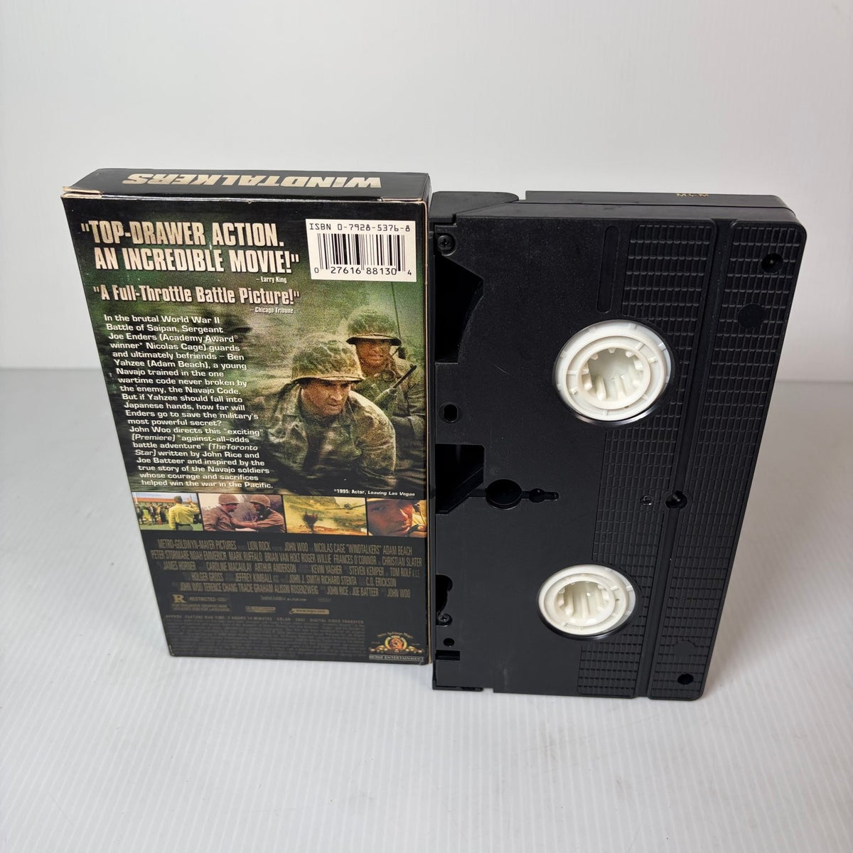 Windtalkers VHS 2002 War Action John Woo Nicolas Cage MGM