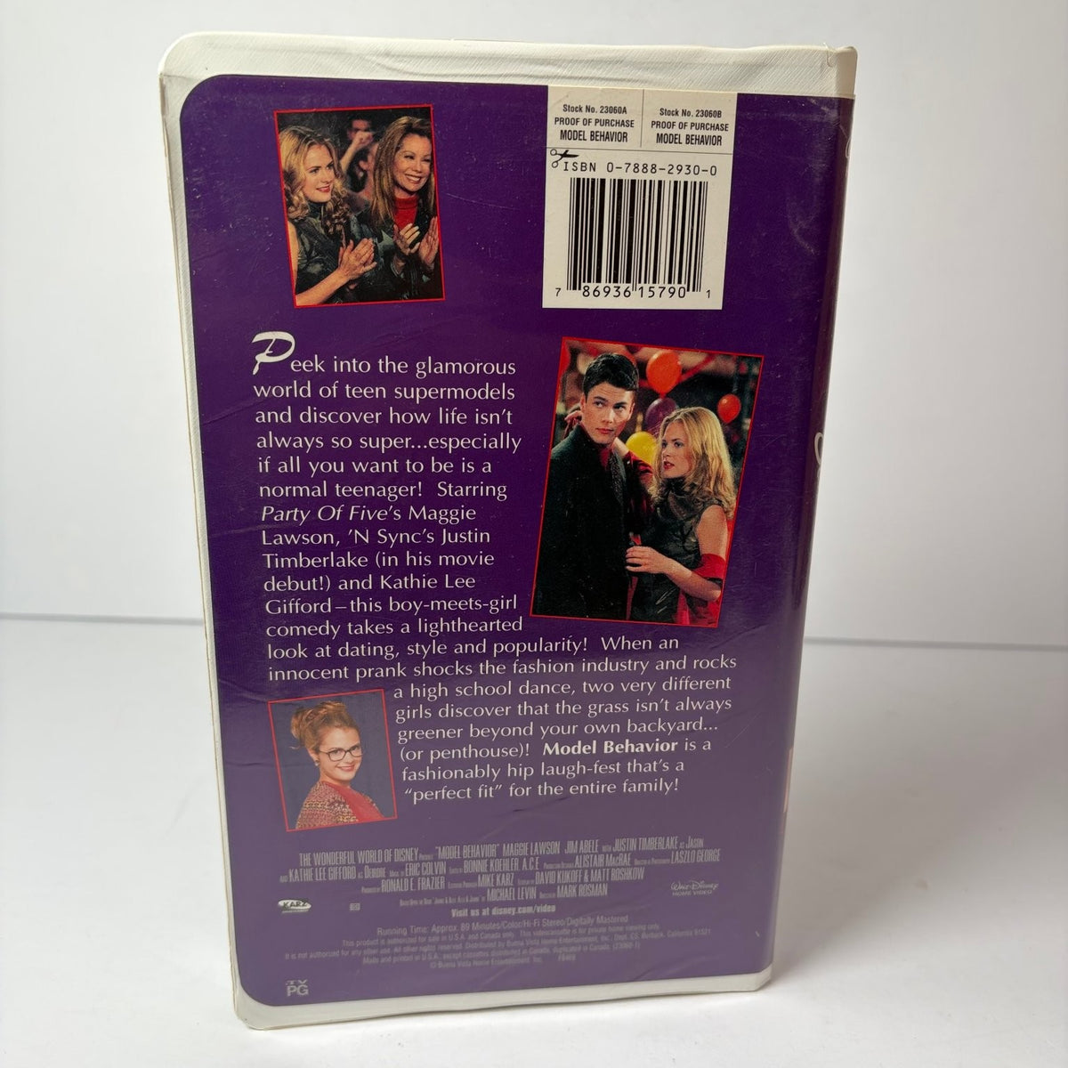 Disney's Model Behavior VHS (2000) Justin Timberlake Maggie Lawson Kathie Lee