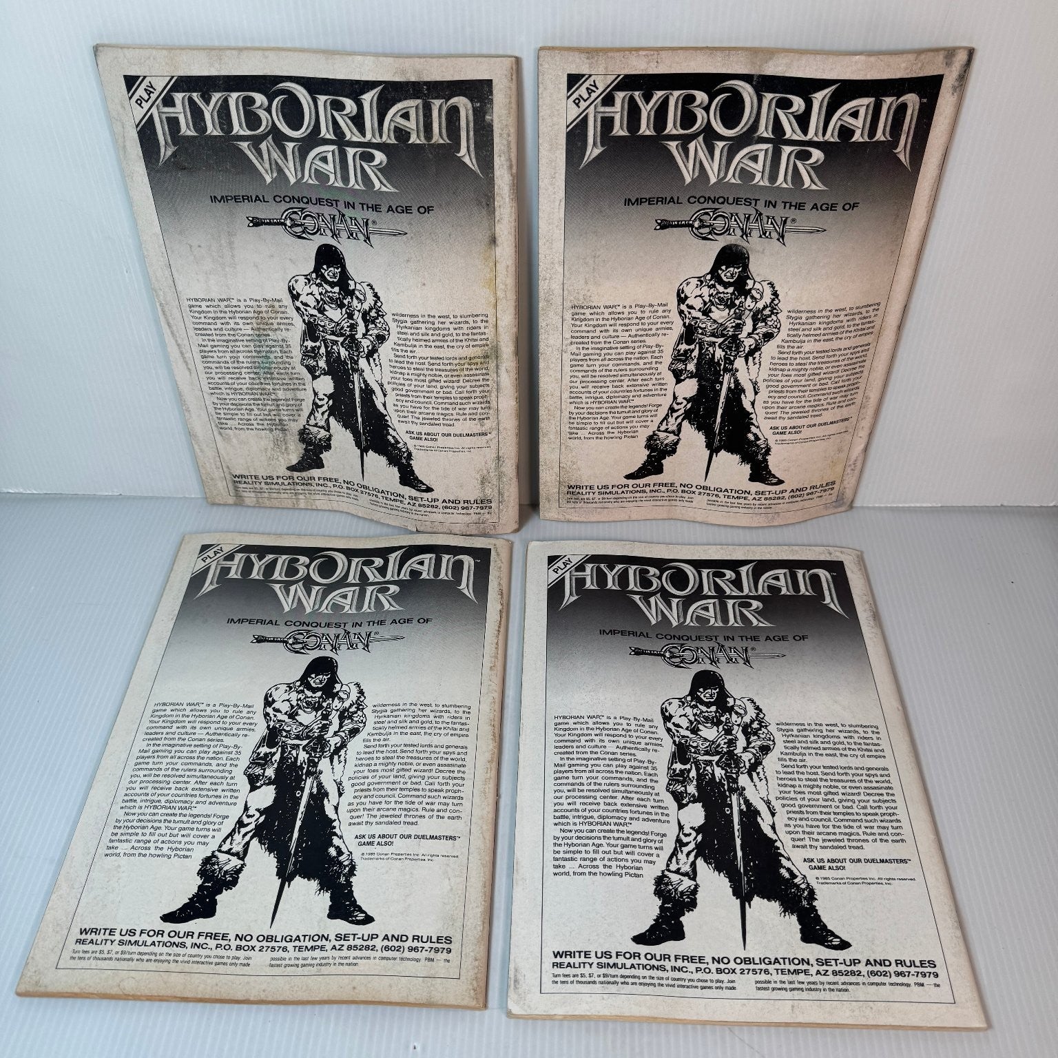 Conan Saga #59 61 67 68 Marvel Comic Book 1987 Vintage