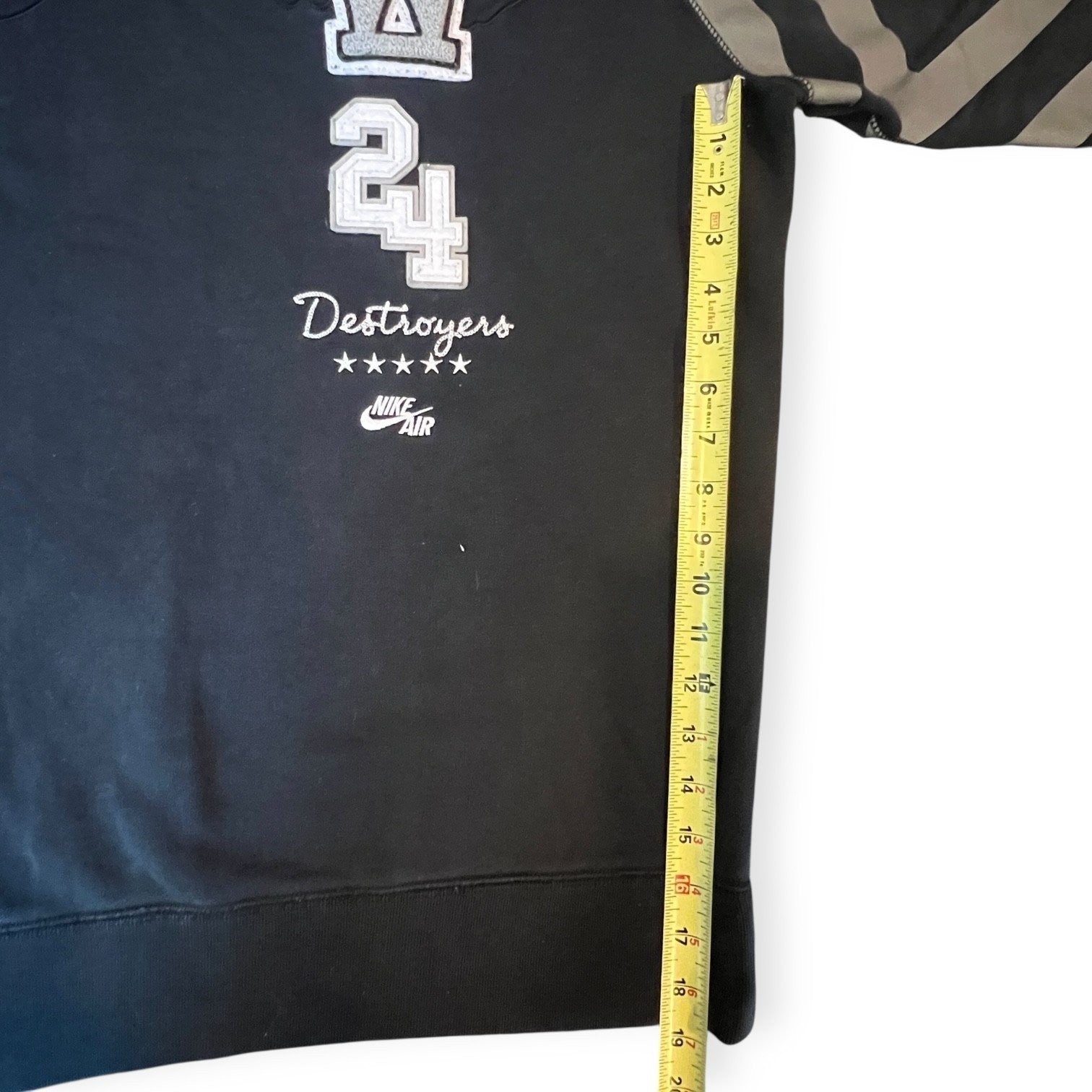 Nike Air Dunk Destroyers Sportswear Men's Crewneck Sweater Black XL Crewneck