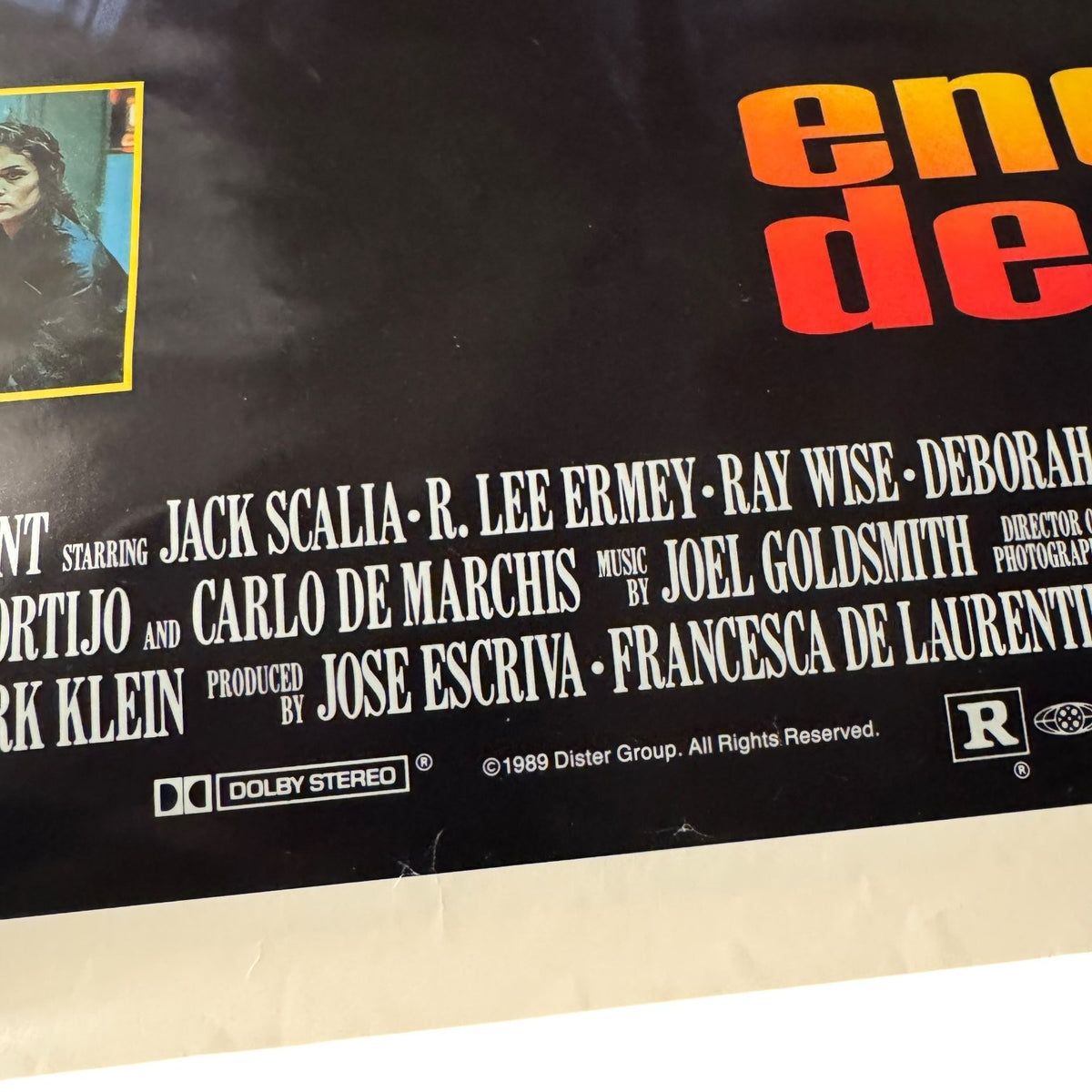 Vintage Endless Descent 1989 One-Sheet Movie Poster Horror Suspense 27"x41"