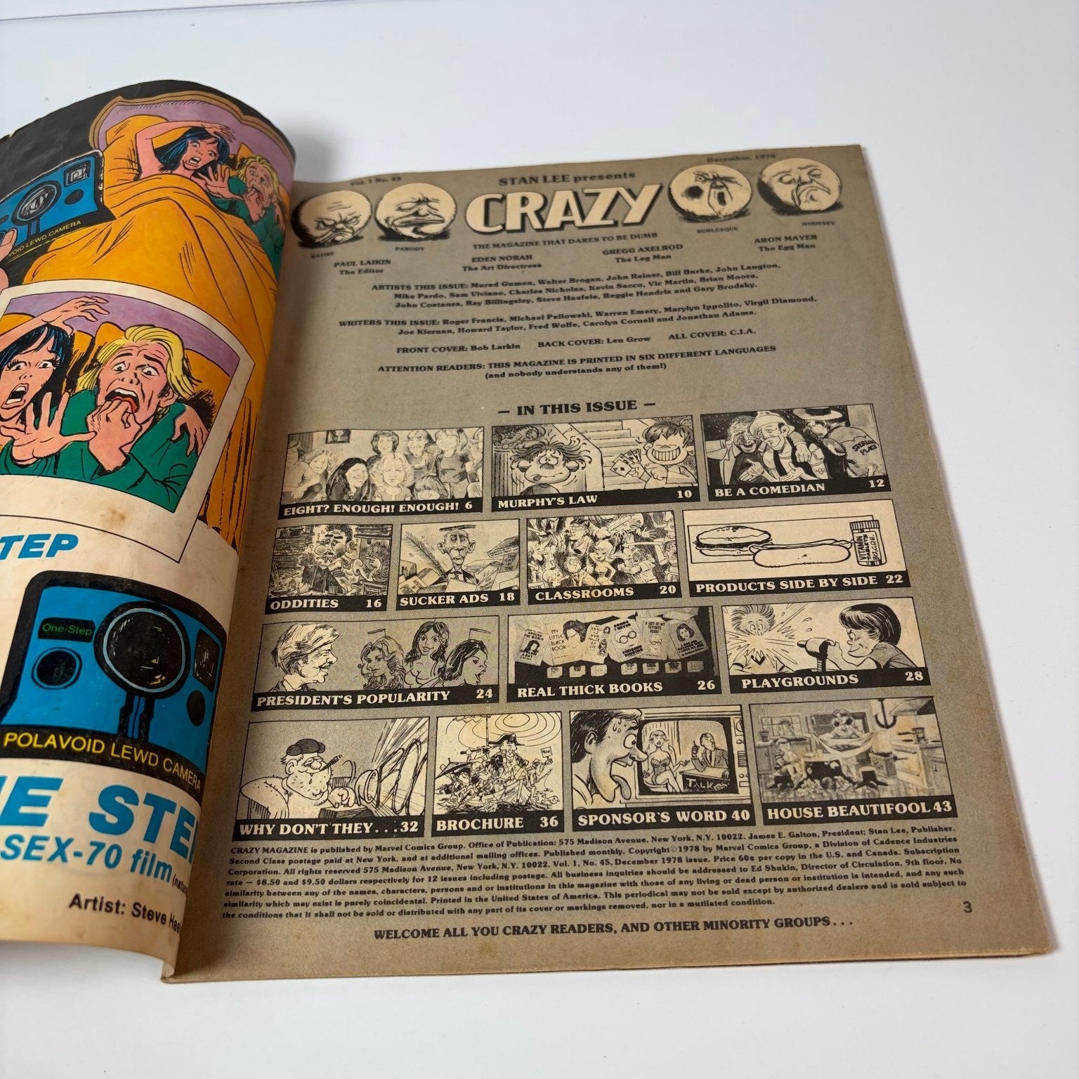 Crazy Magazine December 1978 Grease Jaws Parody Special Cloning Edition
