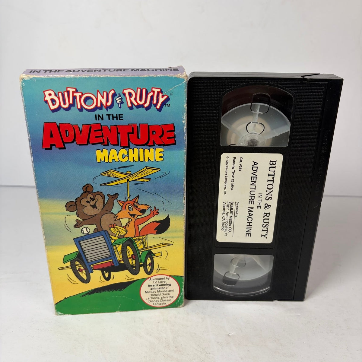 Buttons & Rusty In The Adventure Machine VHS 1982 Animated Children's Family