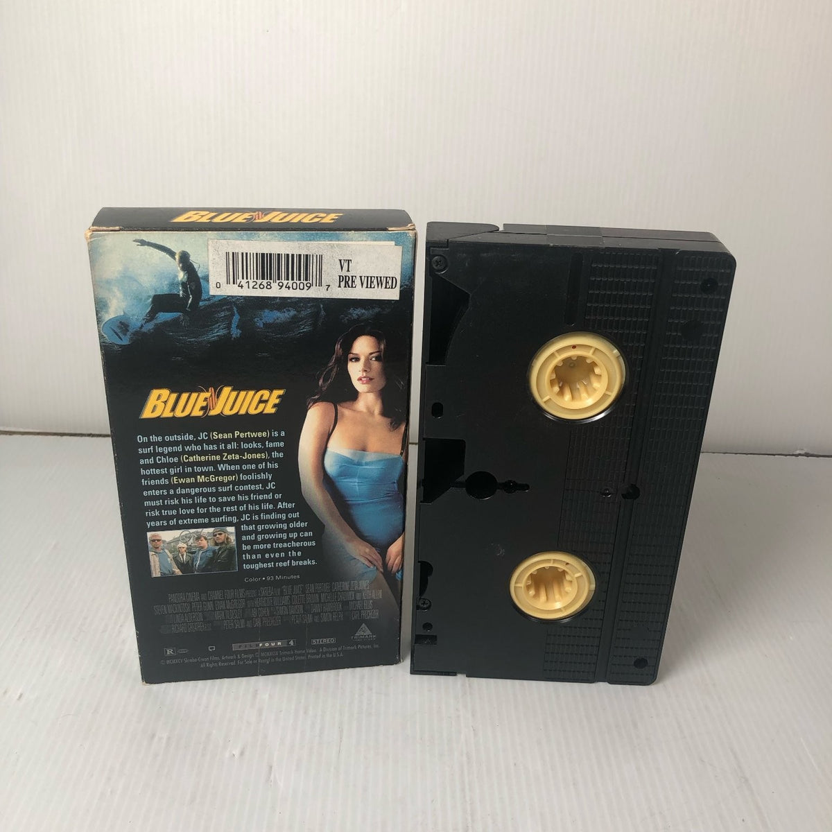 Blue Juice VHS 1995 Surfing Romance Drama Miramax Catherine Zeta-Jones