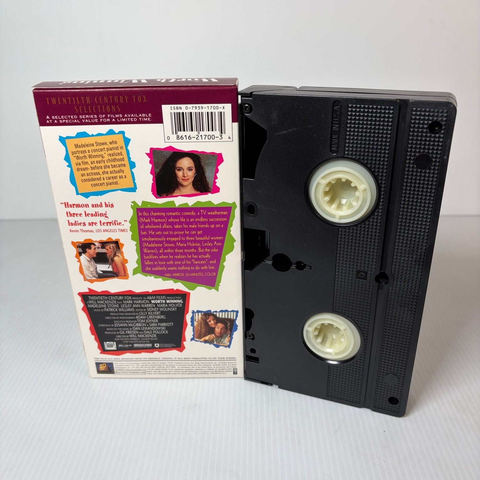 Worth Winning VHS 1989 Romantic Comedy Fox Selections Mark Harmon