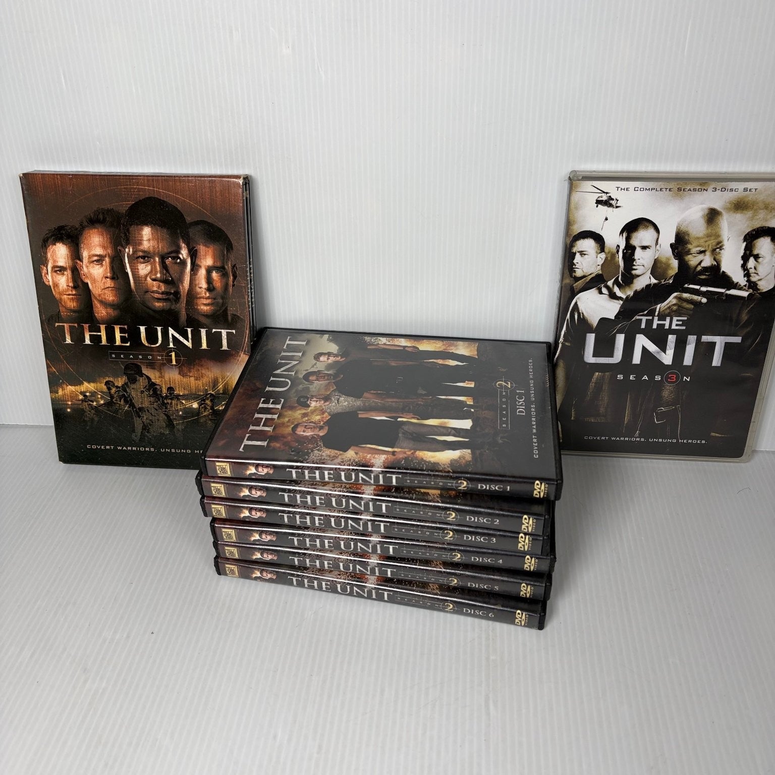 The Unit DVD Seasons 1 2 3 Dennis Haysbert Scott Foley Military Action Drama