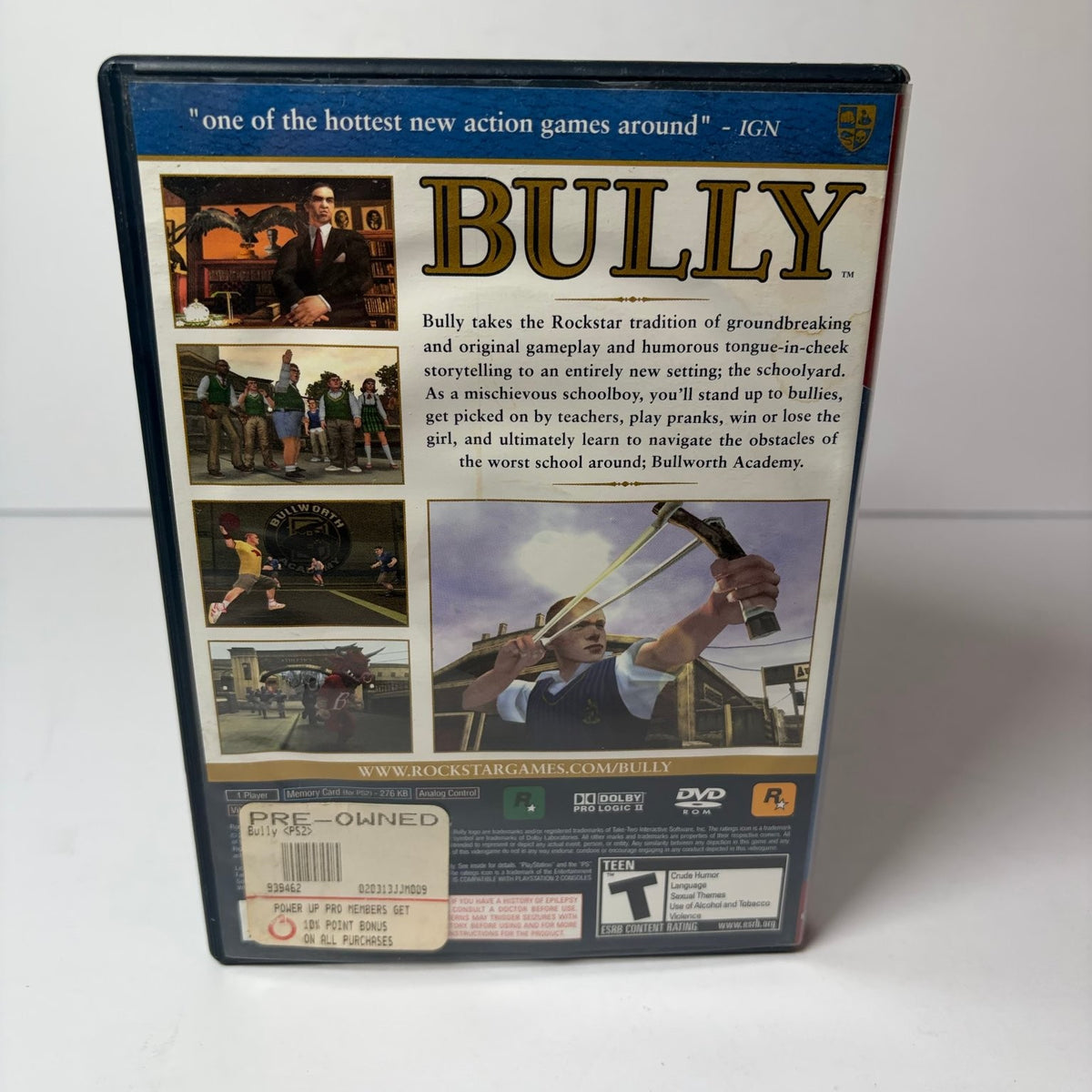 Bully Greatest Hits PlayStation 2 PS2 Game Complete w/ Manual & Map Rockstar