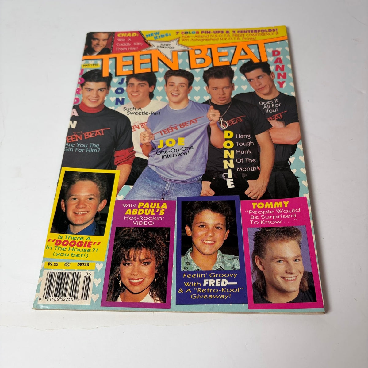 Teen Beat Magazine May 1990 New Kids on the Block N.K.O.T.B. Paula Abdul Doogie