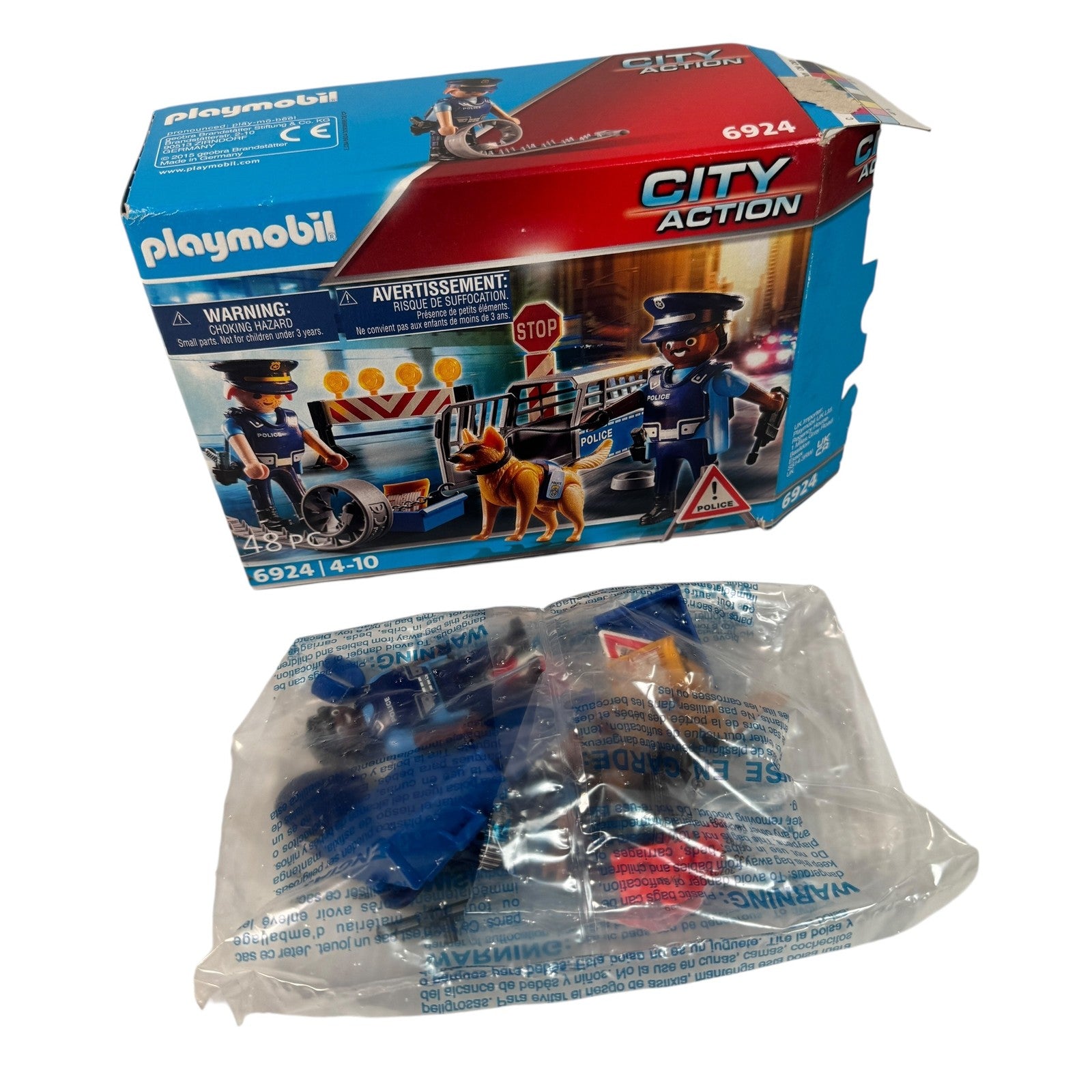 Playmobil City Action Police K9 Unit Set 6924 Dog Officers Complete with Box