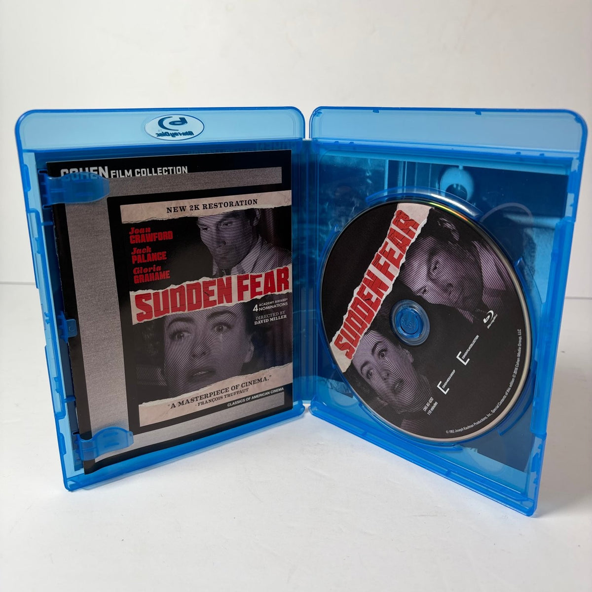 Sudden Fear Blu-ray 1952 Cohen Film Collection 2K Restoration Joan Crawford