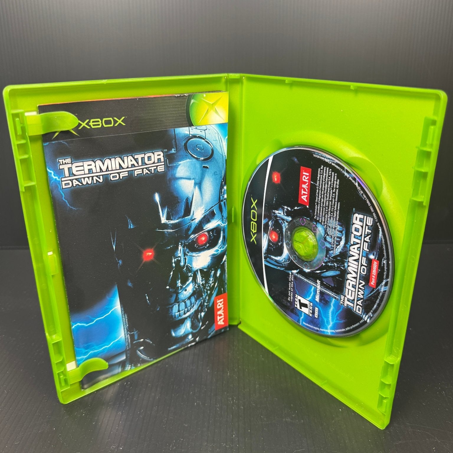 The Terminator Dawn of Fate Xbox Complete CIB Video Game Shooter Sci-Fi